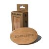 Beard & Bates | Boar Bristle Beard Brush | Handcrafted, Large Full Size, Beech Wood Handle view 1