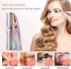 DREWIT STAR Portable Eyebrow Trimmer for Women, Face, Lips, Nose Hair Removal Electric Trimmer with Light, Facial Hair Remover for Women - Rainbow Colour view 2