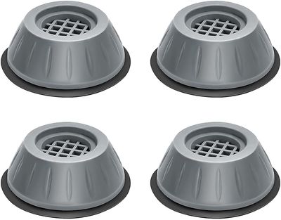 Anti Vibrating Pad for Washing Machine | Anti Vibrating Rubber Pad for Washing Machine | 4 Piece | Color- Grey