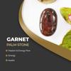 9Dzine Garnet Palm Stone, Garnet Soap, Meditation Natural Crystal Garnet Oval Shape Palmstone for Reiki Crystal Healing (Red) view 2