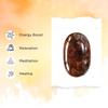 9Dzine Garnet Palm Stone, Garnet Soap, Meditation Natural Crystal Garnet Oval Shape Palmstone for Reiki Crystal Healing (Red) view 3