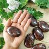 9Dzine Garnet Palm Stone, Garnet Soap, Meditation Natural Crystal Garnet Oval Shape Palmstone for Reiki Crystal Healing (Red) view 4