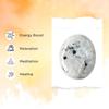 9Dzine Rainbow Moonstone Palm Stone, Rainbow Moonstone Soap, Meditation Natural Crystal Rainbow Moonstone Oval Shape Palmstone for Reiki Crystal Healing (White) view 3