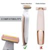 Women Shaver Replacement Heads and Trimmer USB Charging Cable Compatible with Finishing Touch Flawless Body Rechargeable Ladies Shaver with 2 Cleaning Brushes view 2