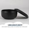 Beaupretty Stainless Steel Shaving Bowl Men Shave Soap Cup Heat Insulation Shaving Foam Bowl Dish Deep Size Shaver Razor Cleansing Foam Mug with Lid for Barber Home Black view 4