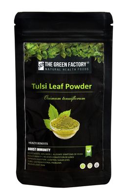 THE GREEN FACTORY Tulsi Leaf Powder, Greenish