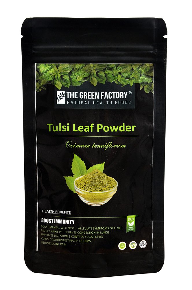 THE GREEN FACTORY Tulsi Leaf Powder, Greenish