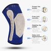1PCS Kneepads Knee Support Protector with Silicone Design and Flexible Elastic Fitness Soft Breathable for Outdoor Activities Hiking Climbing Running Cycling Yoga Belity view 3