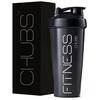 Chubs Fitness Series Protein Shaker Bottle,700 ml 100% Leak Proof Guarantee, Gym Bottle for Protein Shake/Sipper Bottle Pre Workout BCAAs, BPA Free Material Gym Shaker with Plastic Ball(BLACK)-700ML.. view 1