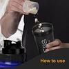 Chubs Fitness Series Protein Shaker Bottle,700 ml 100% Leak Proof Guarantee, Gym Bottle for Protein Shake/Sipper Bottle Pre Workout BCAAs, BPA Free Material Gym Shaker with Plastic Ball(BLACK)-700ML.. view 3