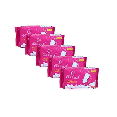 COLLEEN Breathable ultra 330mm over night 6 pad-pack of 5-qty 30 pad