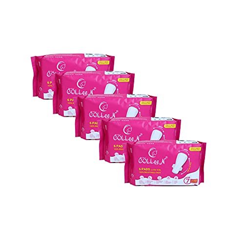 COLLEEN Breathable ultra 330mm over night 6 pad-pack of 5-qty 30 pad