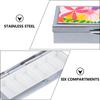 2Pcs Weekly Pill Organizers Stainless Steel Pill Case Box Compartment Container Useful Acessories view 2
