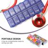 2Pcs Weekly Pill Organizers Stainless Steel Pill Case Box Compartment Container Useful Acessories view 4
