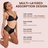 AZAH Period Panty for Women Reusable (Pack of 1, Small) | Leak Proof Underwear | Period Panty Washable for Women | Spotting and Light Flow | Cottony Soft, Comfortable, Rash Free | No Stains Or Odor view 3