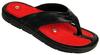 ACS unisex adult Acupressure Relaxation De Stress Pain Relief & Total Health Care Magnetic Acm Foot Wear Flip Flop Red Black view 2