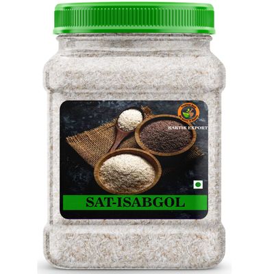 Kartik Export Sat Isabgol Bhusi, Psyllium Husk [ Fiber Supplement, Perfect for Keto Bread and Gluten Free Baking ], 250 Gram
