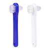 ARTIBETTER 2pcs Denture Brushes Dual Head Cleaning Toothbrushes False Teeth Dedicated Toothbrushes ( Blue White ) view 1