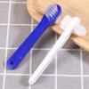 ARTIBETTER 2pcs Denture Brushes Dual Head Cleaning Toothbrushes False Teeth Dedicated Toothbrushes ( Blue White ) view 3
