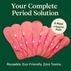 FabPad Reusable Cloth Sanitary Pads for Women - Pack of 8 | Ultra Soft, Leak-Proof, Eco-Friendly, Washable Menstrual Pads with Carry Pouch | Day & Night Use view 3