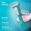Gillette Venus Women's Venus Skin Love with Skin Essence Razor for Hair Removal - Green, Pack of 3 view 4