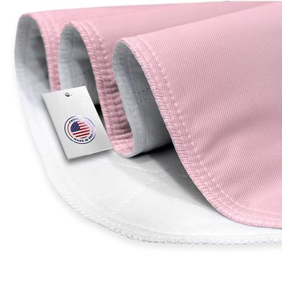 KosmoCare Reusable Underpad Washable Incontinence Bed Pad Overnight Sheet, Underpad Mattress Protection for Baby, Elderly & Patient Care - (Brushed Polyester) - Pink (Pack of 2)