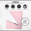 KosmoCare Reusable Underpad Washable Incontinence Bed Pad Overnight Sheet, Underpad Mattress Protection for Baby, Elderly & Patient Care - (Brushed Polyester) - Pink (Pack of 2) view 2