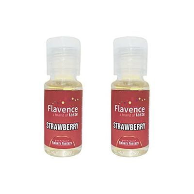 Bakers Fantasy Flavours/Essence (Water Soluble) Strawberry (20ml) (Pack of 2) 40ml
