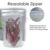 DEERA Clear Ziplock Stand Up Pouch 170x265mm Pack of 50 view 3