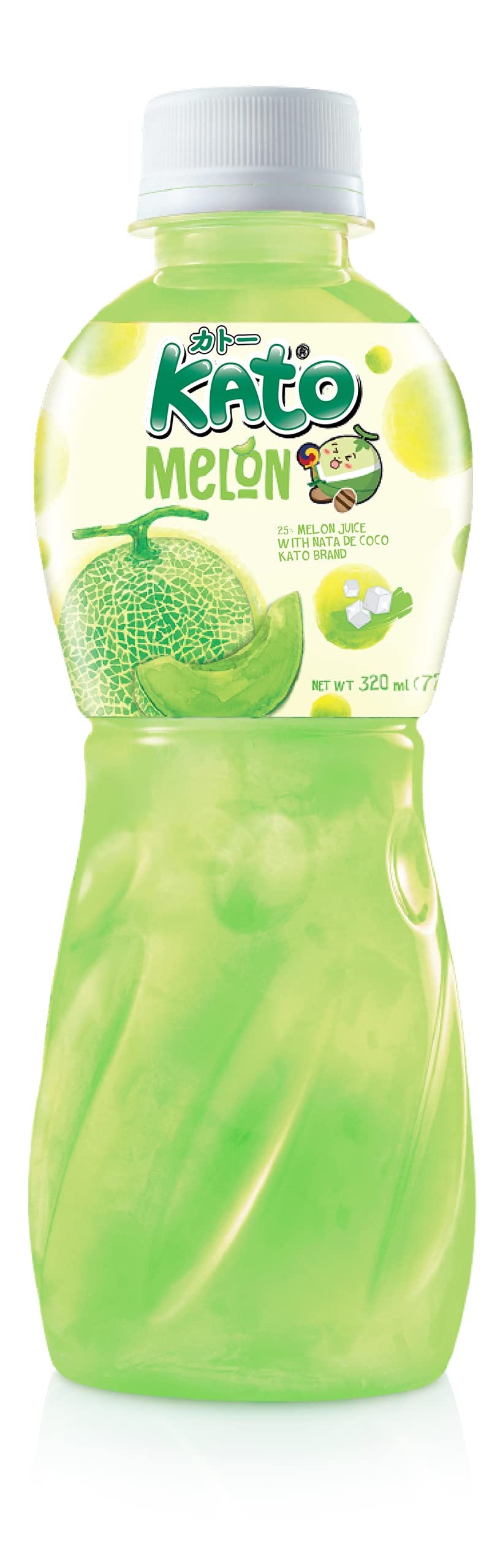 Kato Melon Juice with Nata de Coco, 320 ml, 1 Pc
