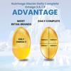 Nutrisage Glacier Daily Complete Omega 3,6,7,9-2020 mg Fish Oil, Seabuckthorn, Borage & Olive Oil & Vitamin D - Full Spectrum of Omega for Complete Health - 60 Enteric Coated Soft Gels- Pack 1 view 4