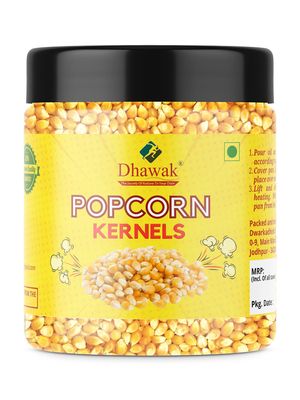 Dhawak Pop Corn Kernels 300 Gms|Popcorn Kernels | Makai | | Jar Pack|