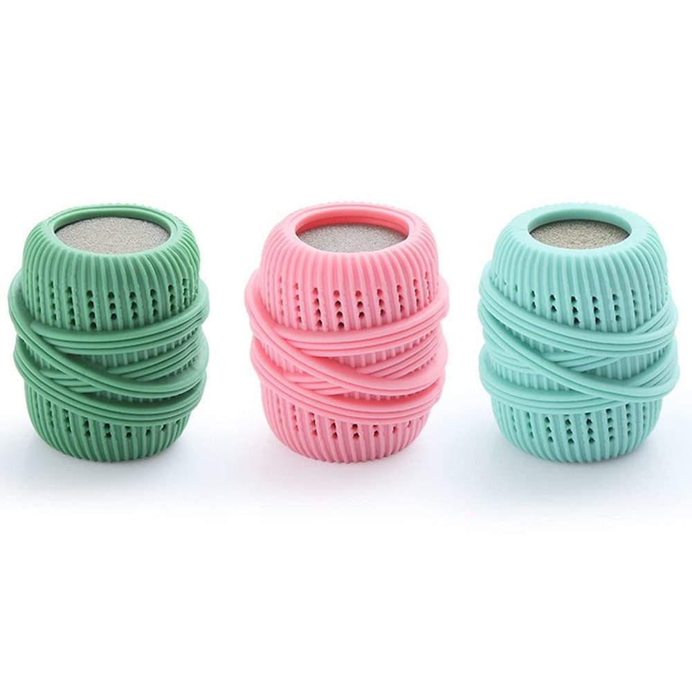 TOMATUS 3 PCS Laundry Balls Premium Soft Washer Ball, Laundry Washing Balls, Anti-entanglement Anti-knotting Strong Decontamination Laundry Ball, Washing Machine Clothing Cleaning Ball (MIX)