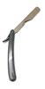 Hesch 9 Plastic Handle Straight Edge Razor. for Home/Shop/Saloon. Trendy, Grippy, and Easy to use. Folding razor holder. view 2