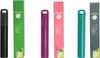 ANAB GI 3 Pack Metal Reusable Straws with Silicone Tip & Carrying Case & Cleaning Brush, Compact Portable Stainless Steel Drinking Straws with Telescopic Design up to 8.46 inch, Gray & Green & Pink view 3