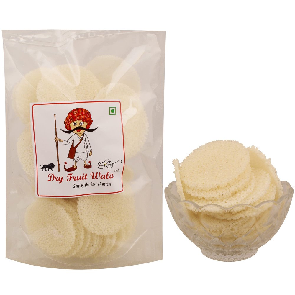 Dry Fruit Wala Sabudana Papad Plain 250gms (Gluten-Free & Upwas-Friendly Tapioca Papads)