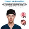 Fesciory Adjustable Working Caps with Button & Sweatband, Elastic Bandage Tie Back Hats for Women(Heart ECG+Stethoscope) view 3