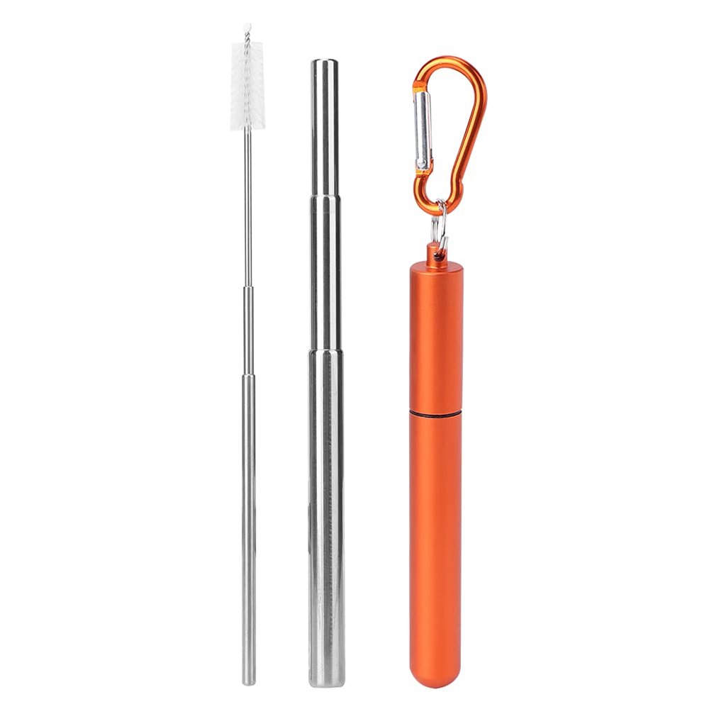 Drinking Straw, Long Straw Portable Practical Retractable for Picnic for Hiking for Camping for Travel