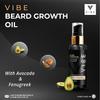 VIBE Natural Beard Growth Oil for Men & Boys with Natural Fenugreek, Avocado, Mandarin oil for Beard Care Only, Beard Oil for Patchy Beard Issues (30ml) view 4