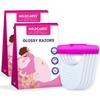 GynoCup Glossy Body Razor For Women (Pack of 2, 10 Units) | Painless & Easy Hair Removal | No Cut & Irritation | For Legs, Bikini & Underarms | Anti Slip Grips | Safe, Comfortable & Travel Essentials view 1