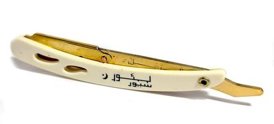 Foreign Holics Brass Straight Edge Professional Barber Folding Shaving Razor for Men
