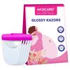 GynoCup Glossy Body Razor For Women (Pack of 1, 5 Units) | Painless & Easy Hair Removal | No Cut & Irritation | For Legs, Bikini & Underarms | Anti Slip Grips | Safe, Comfortable & Travel Essentials view 1