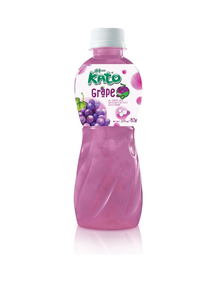 Kato Grape Juice with Nata de Coco, 320 ml, 1 Pc