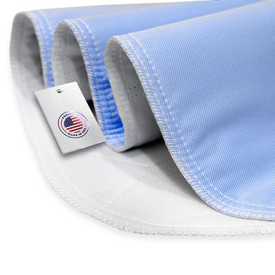 KosmoCare Reusable Underpad Washable Incontinence Bed Pad Overnight Sheet, Underpad Mattress Protection for Baby, Elderly & Patient Care - (Brushed Polyester) - Blue (Pack of 2)