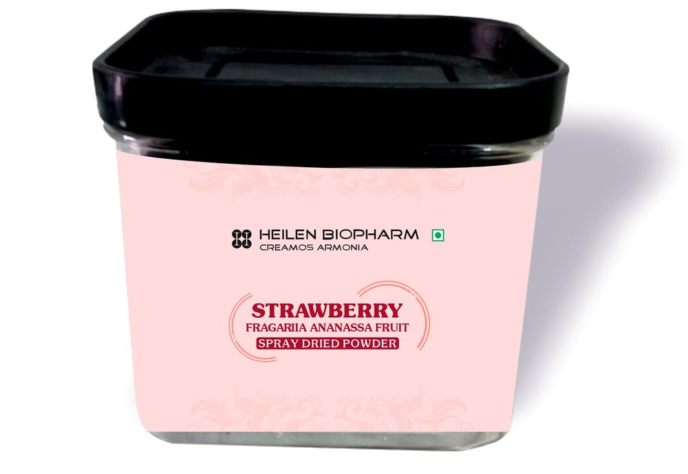 Heilen Biopharm Strawberry (Fragaria ananassa) Spray Dried Fruit Powder 100 g Pack of 1 | 100% Pure Fruit, No Added Sugar/Preservatives