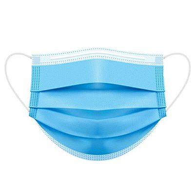 Adwit 3ply Surcial Face Mask with Meltbon fabric, Bacterial Filtration Efficiency(BFE) 98.5%, Particle Filtration Efficiency(PEE) 94% (Pack of 50, Blue)