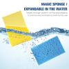 Compressed Cellulose Kitchen Sponges 12PackNon-Scratch Biodegradable Natural Colorful Sponge Scrub for Dishes Cleaning,Funny DIY Sponge for Kids view 4