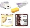 CUVLY Waxing Kit Combo Wax Machine, Wax Heater, Chocolate Wax - 600 g, White Chocolate Wax - 600 g, Wax Strips 70 pc, Wax Spatula (Knife), Cleaning Sponge view 1