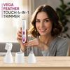 Vega Feather Touch 4-In-1 Trimmer Face & Body Hair Trimmer | 60 Min Runtime | Ladies Eyebrow & Bikini Hair Removal Trimmer | Rechargeable Cordless Hair Removal Machine for Women, (VHBT-03) view 4