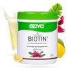 OZiva Biotin For Hair Growth|Biotin Powder for Hair & Healthier Texture, Skin, Nails & Body (With Silica, Sesbania Agati, Vitamin B6),Certified Clean & Vegan, 125g (Lemon) view 1